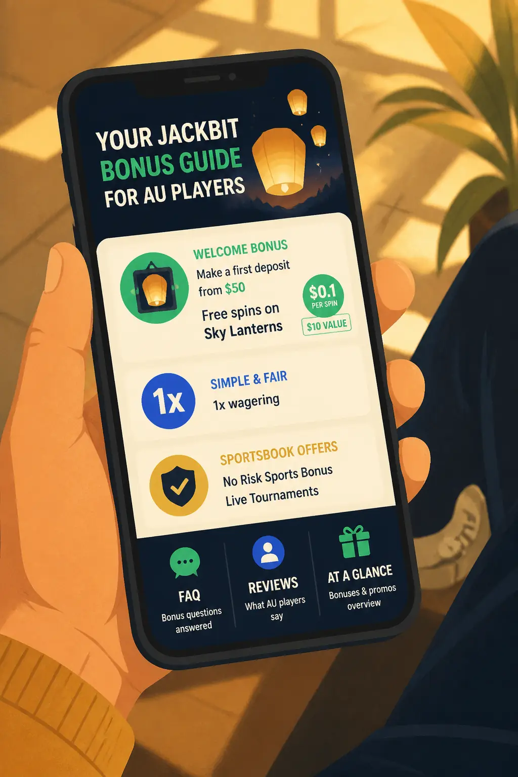 Jackbit Bonus: Free Spins and Sportsbook Offers visual guide for Jackbit Casino